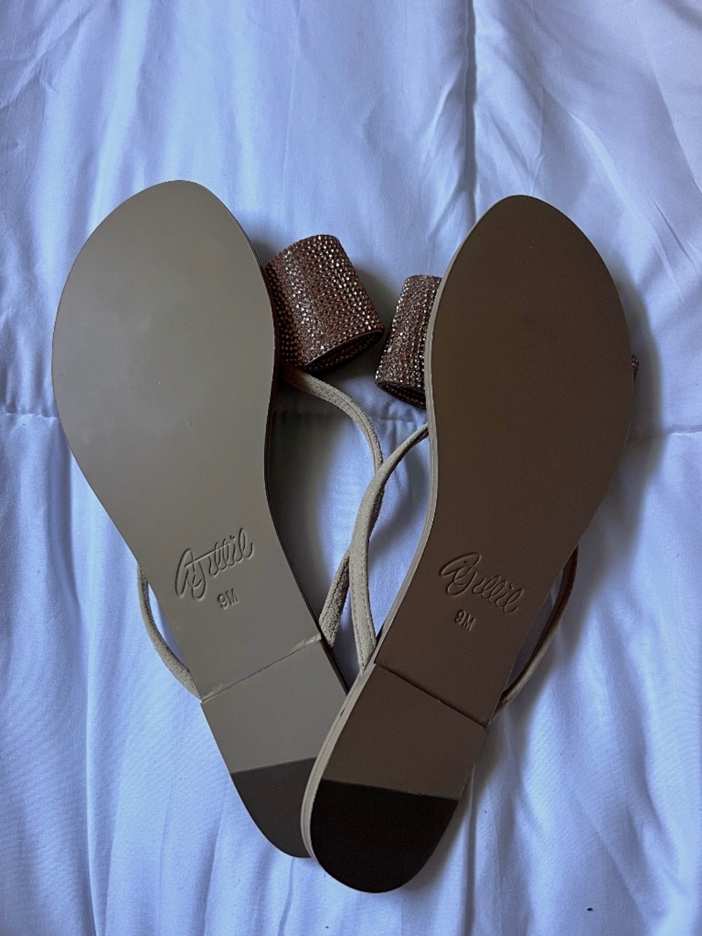 CRYSTAL FLIP FLOP ROSE GOLD - Picture 6 of 6